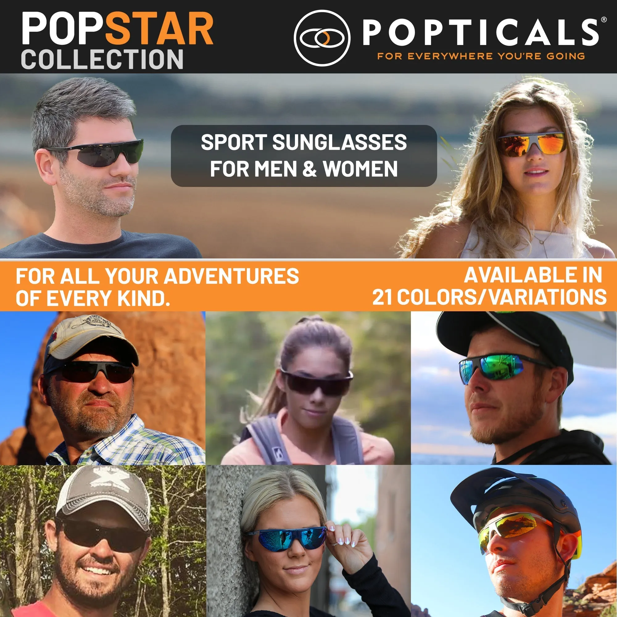 POPSTAR | Polarized, Gloss Smoke Crystal, Silver Mirror