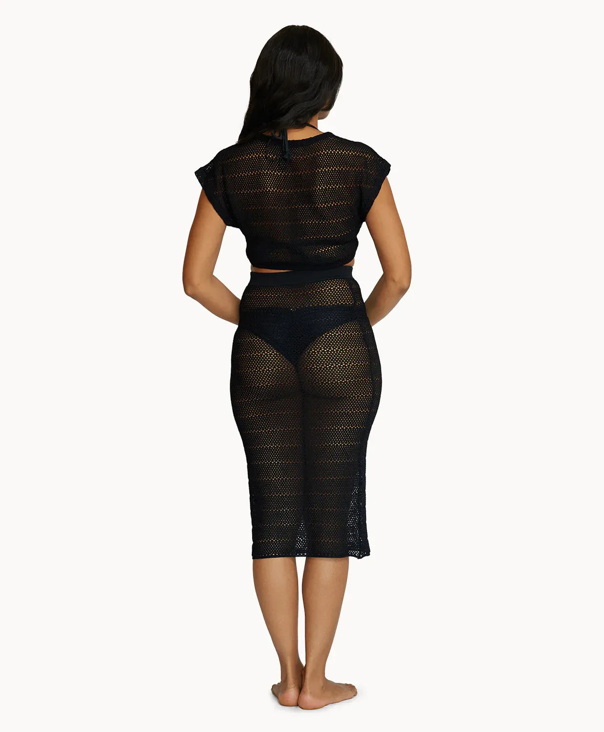 PQ Crochet Midi Skirt