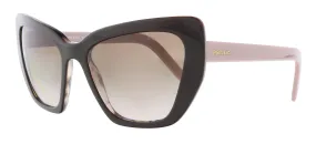 Prada 0PR 08VS ROL0A6 Cat Walk Brown/Spotted Gradient Cateye  Sunglasses