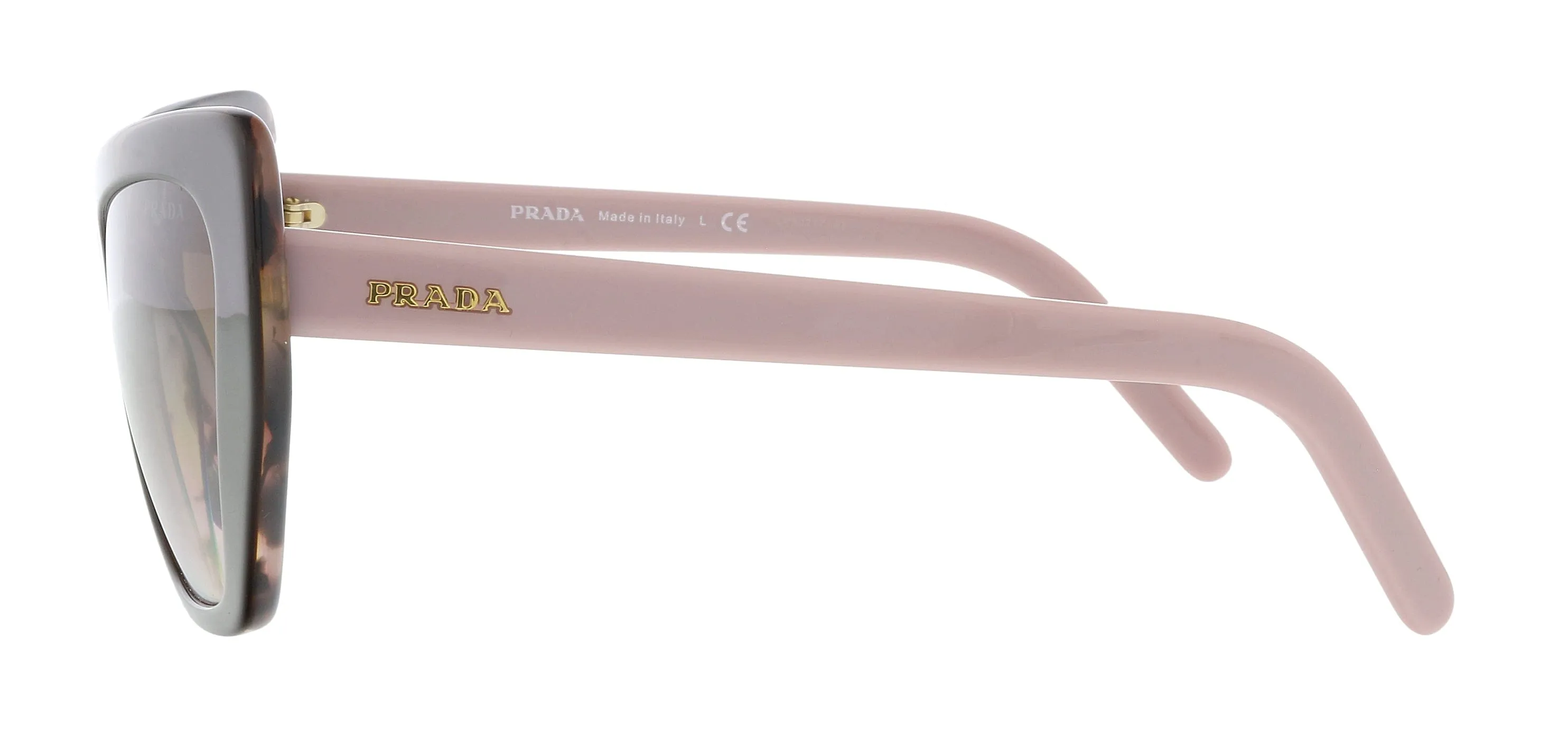 Prada 0PR 08VS ROL0A6 Cat Walk Brown/Spotted Gradient Cateye  Sunglasses