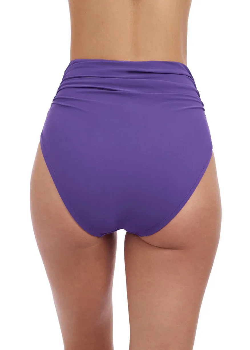 Profile Shirred High Waist Bikini Bottom