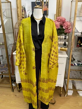 Pure vintage wool  haori robe-Ava