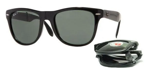 Ray Ban Black Folding Wayfarer Polarized