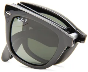 Ray Ban Black Folding Wayfarer Polarized
