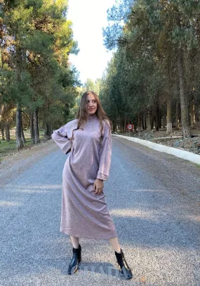 Robe oversize en rose