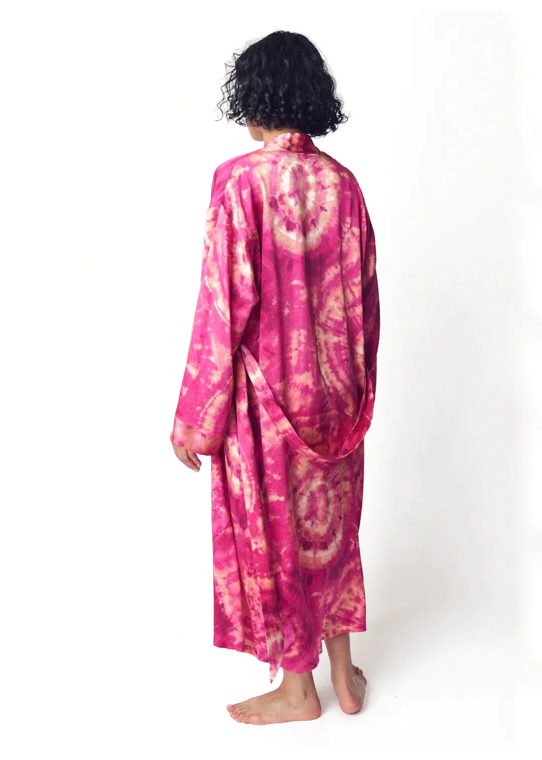 Rose Quartz Silk Day Robe