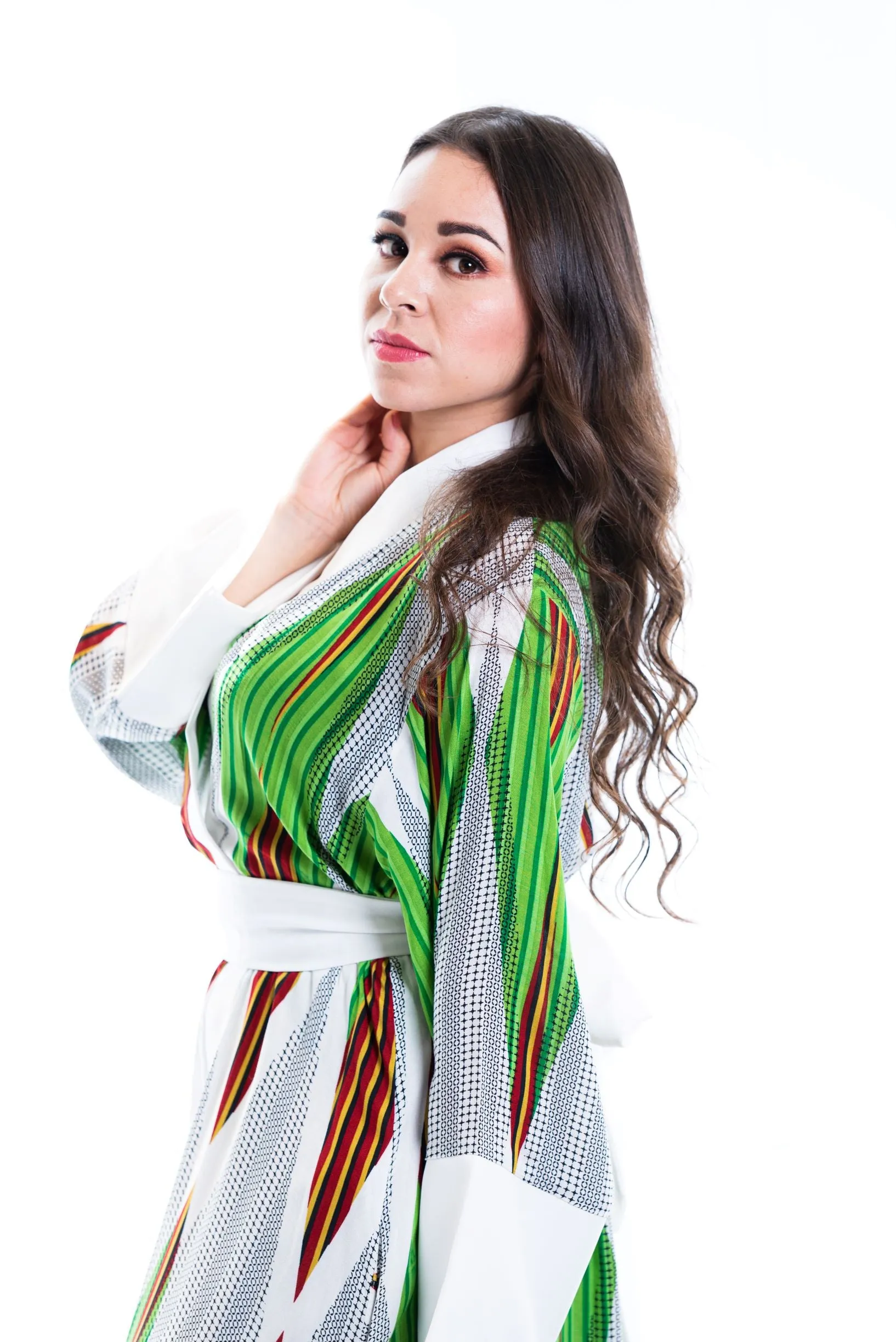 Roxanne cotton kimono robe