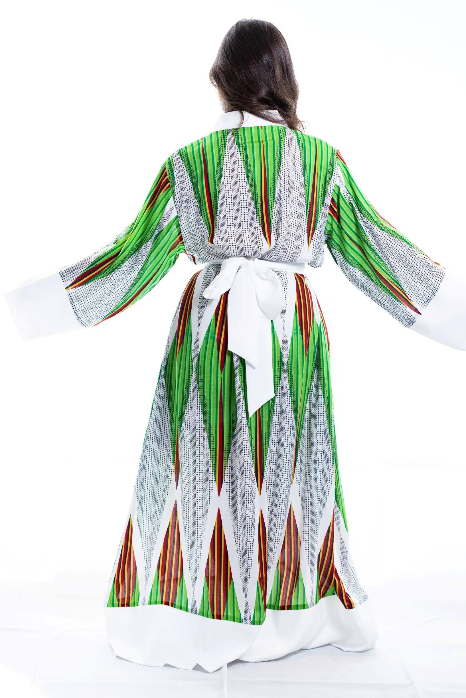 Roxanne cotton kimono robe