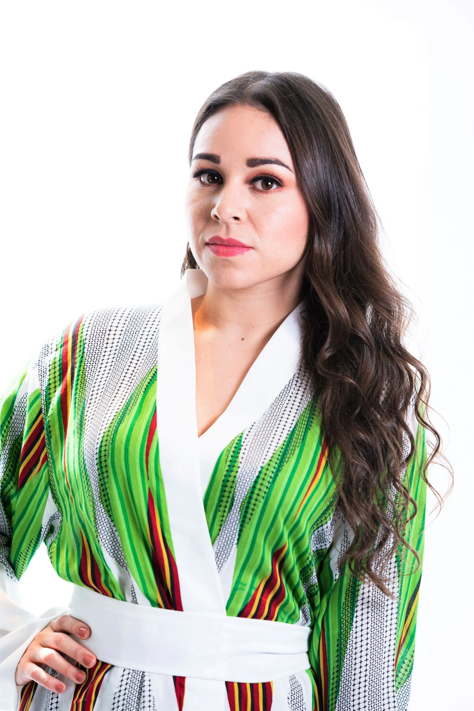Roxanne cotton kimono robe