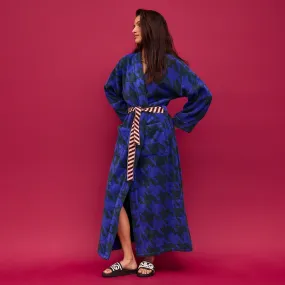 Sage x Clare Vinita Towelling Robe - Lapis