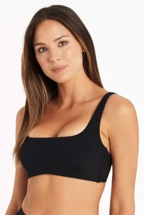 Sea Level Dark Romance Low Square Neck Bikini Top