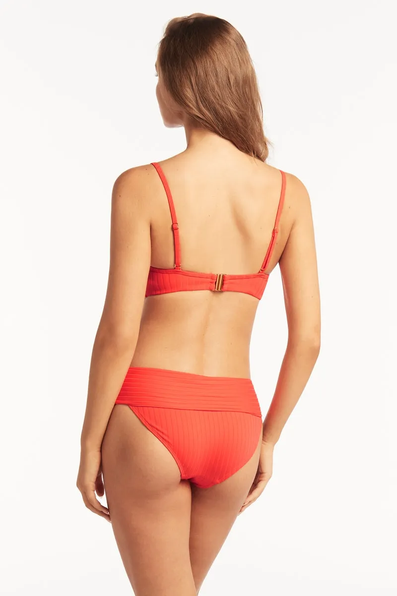 Sea Level Vesper Roll Band Bikini Bottom