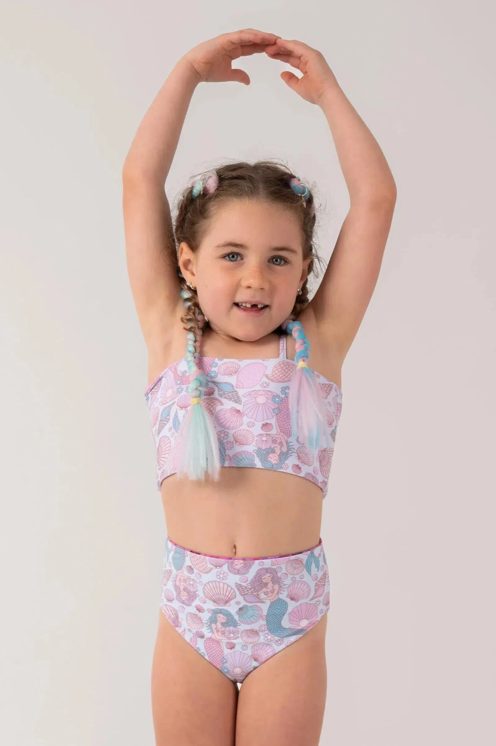 Silky Kids Adjustable Bikini Top - Mermaidia Aqua