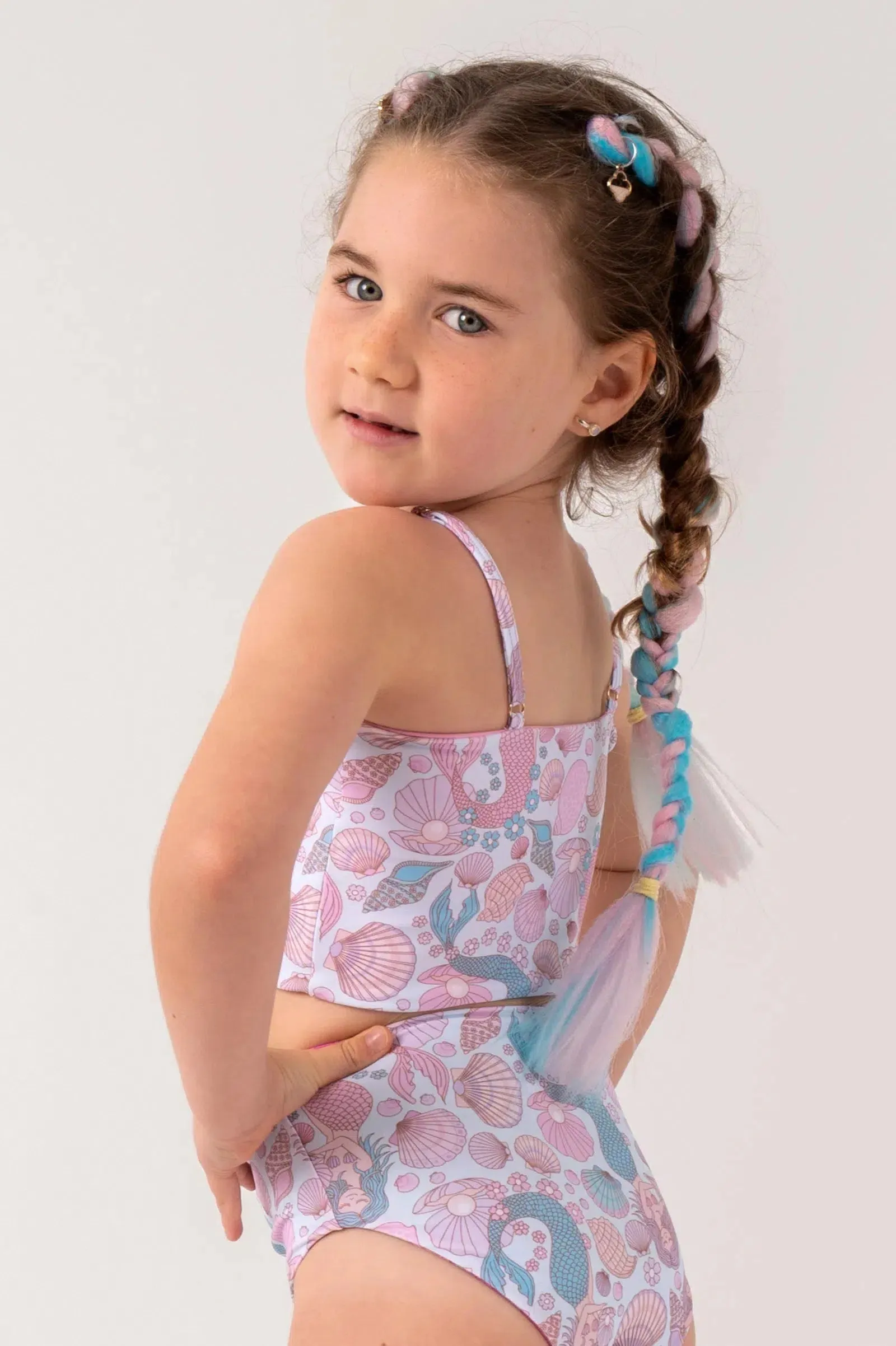 Silky Kids Adjustable Bikini Top - Mermaidia Aqua