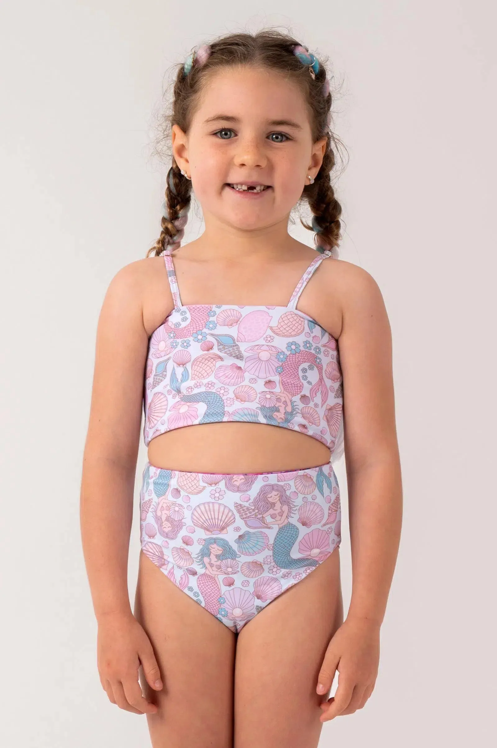 Silky Kids Adjustable Bikini Top - Mermaidia Aqua