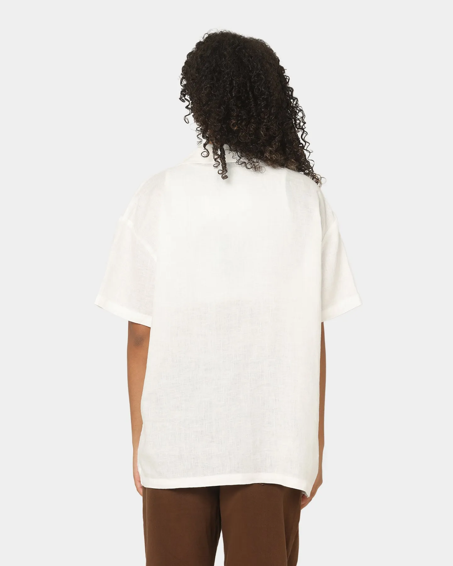 Stussy Women's Cali Linen Oversized Shirt White