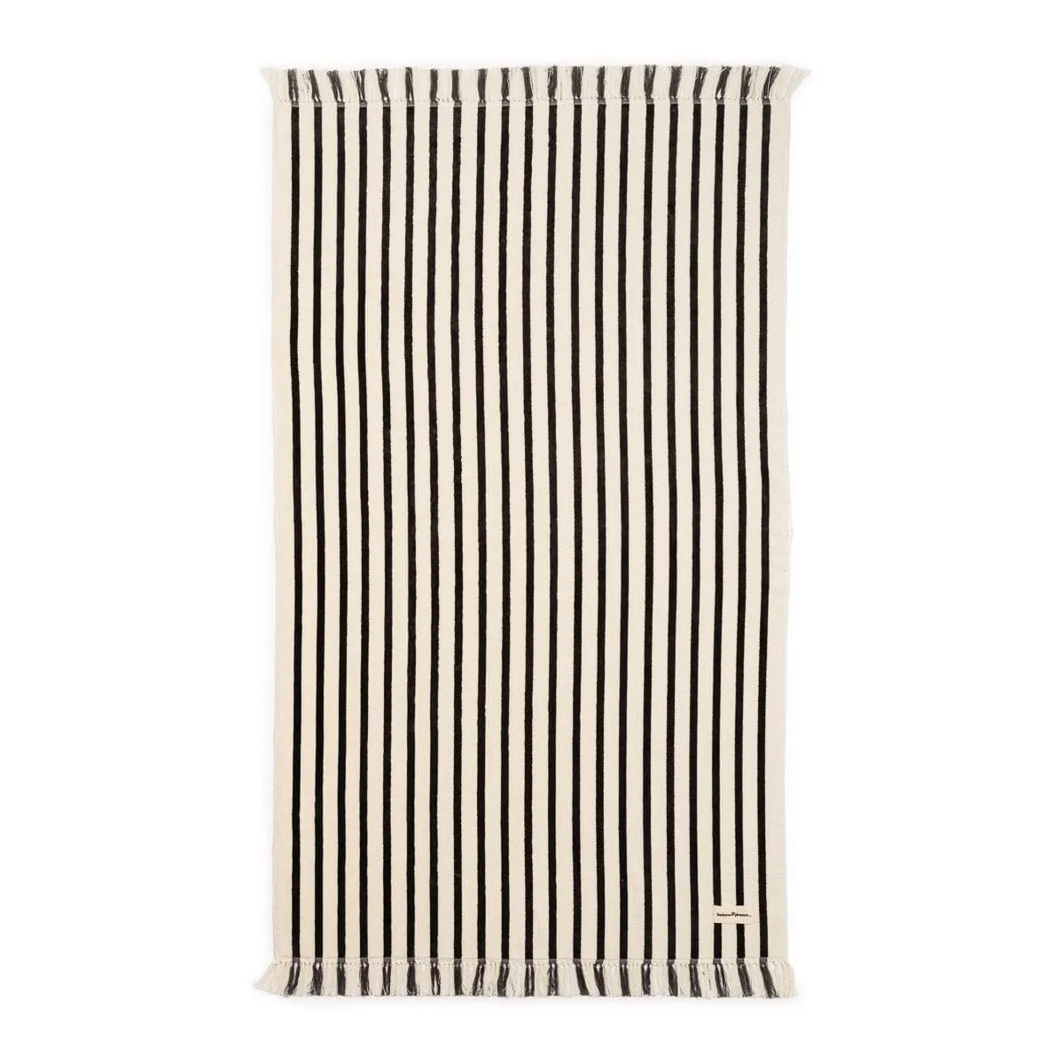 The Beach Towel - Monaco Black Stripe
