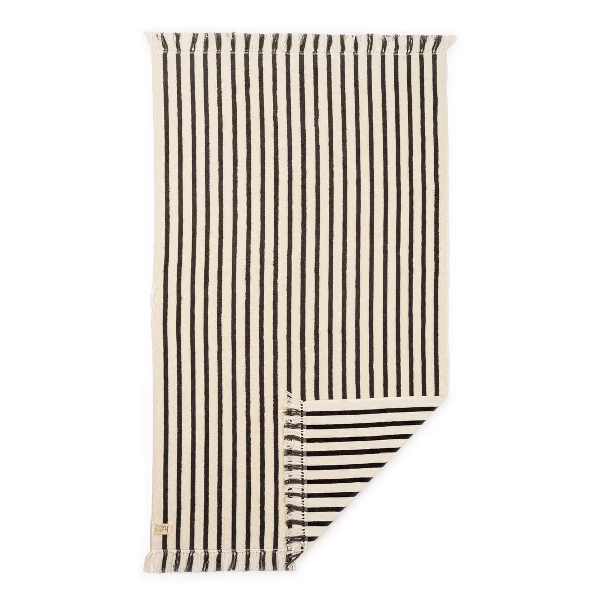 The Beach Towel - Monaco Black Stripe
