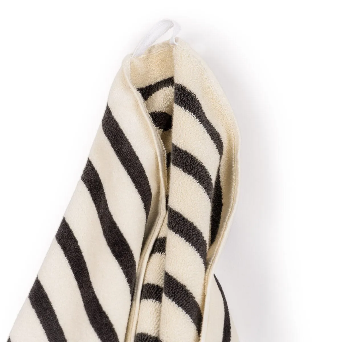 The Beach Towel - Monaco Black Stripe