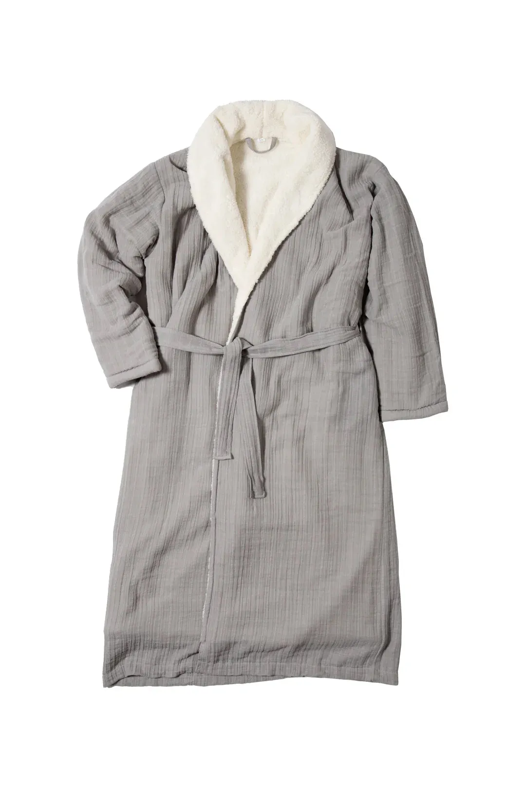 Tofino Towel Boreal Unisex Robe | White   Grey