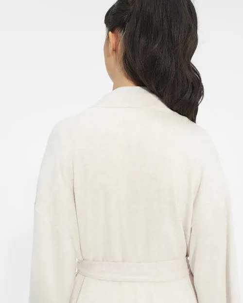 UGG Oatmeal Heather Peached Knit Monrose Wrap Robe