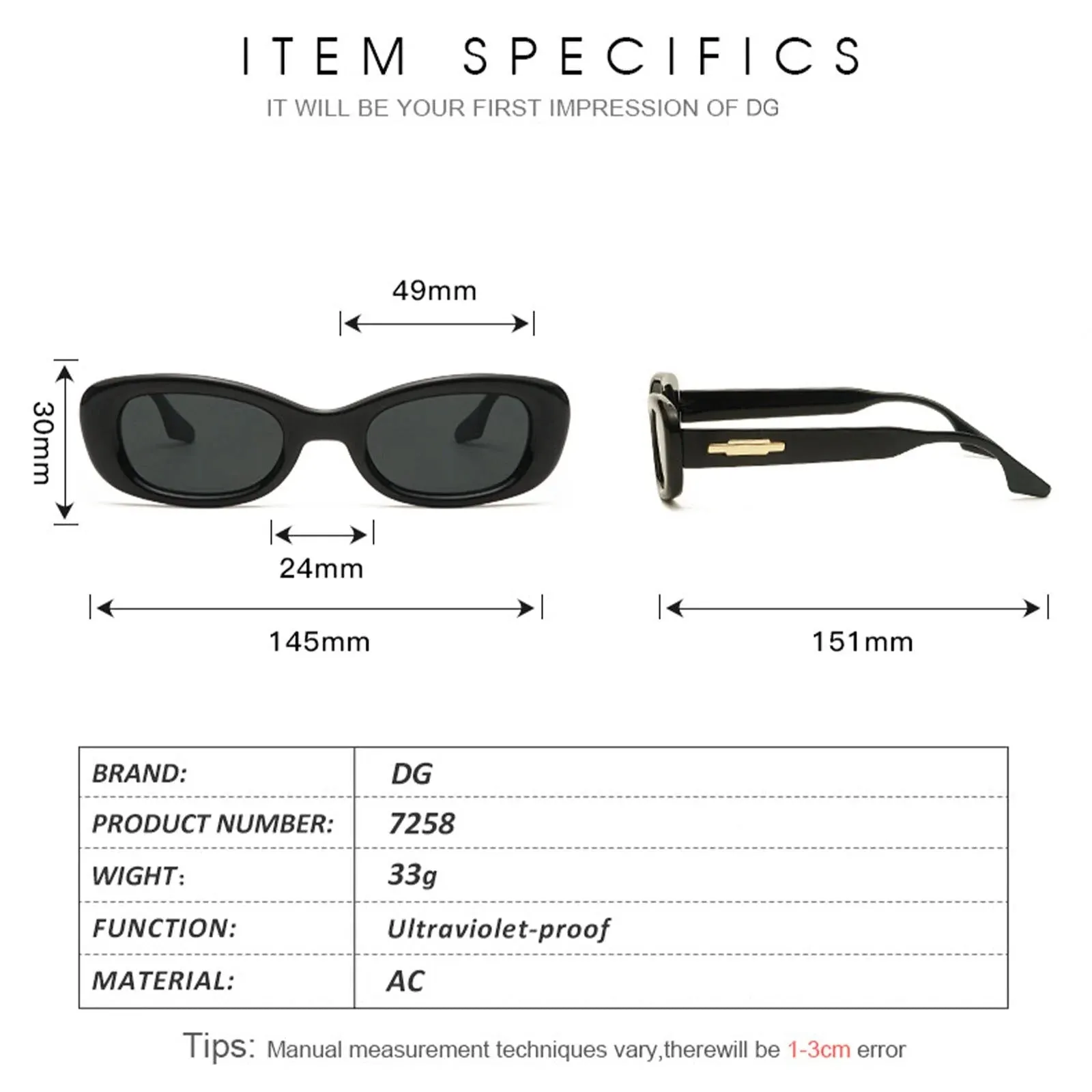 Unisex Retro Fashion Sunglasses - UV Blocking Plastic Glasses