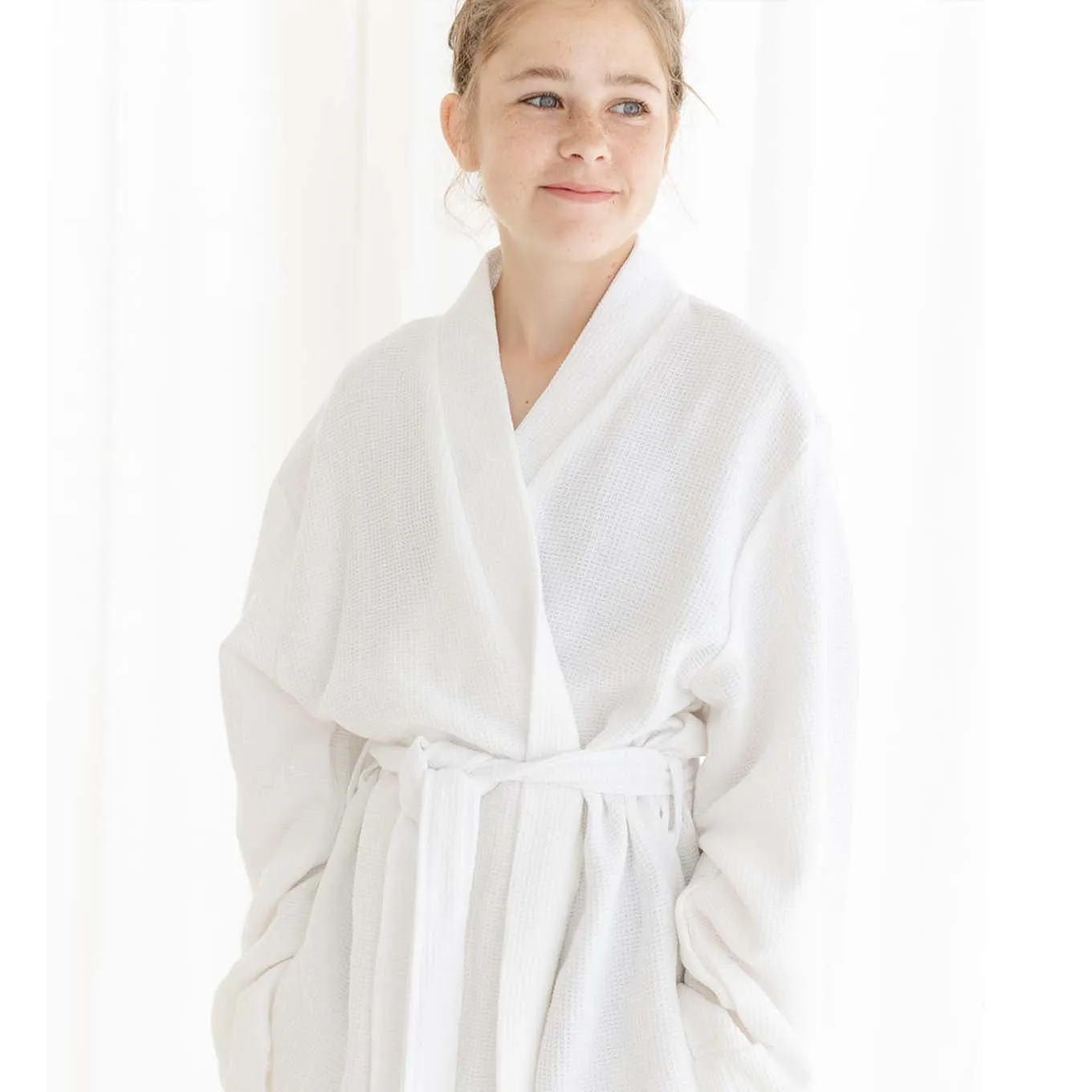 UNISEX WAFFLE BATHROBE
