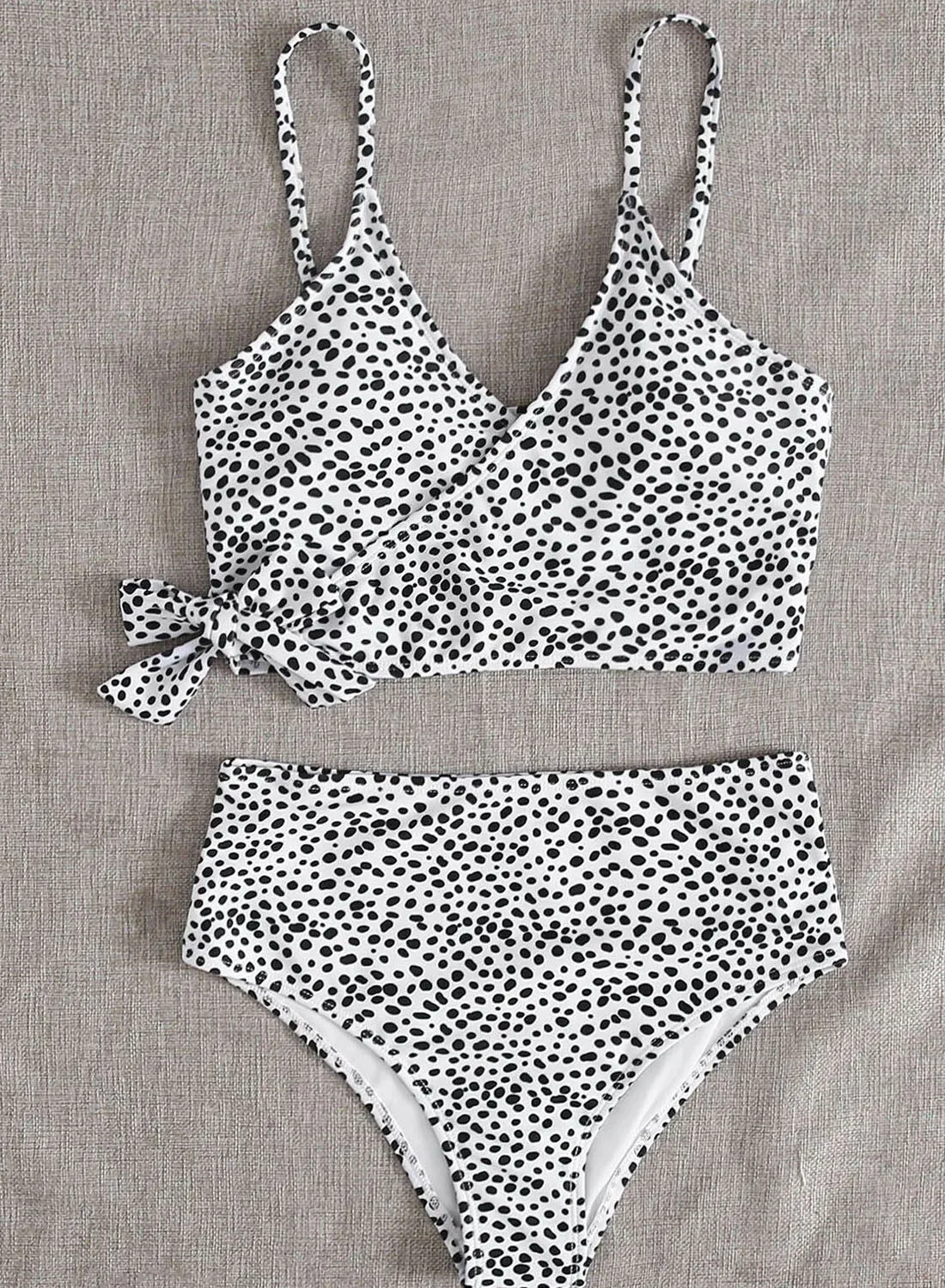 Women's Bikinis Leopard Knot Front Bikinis