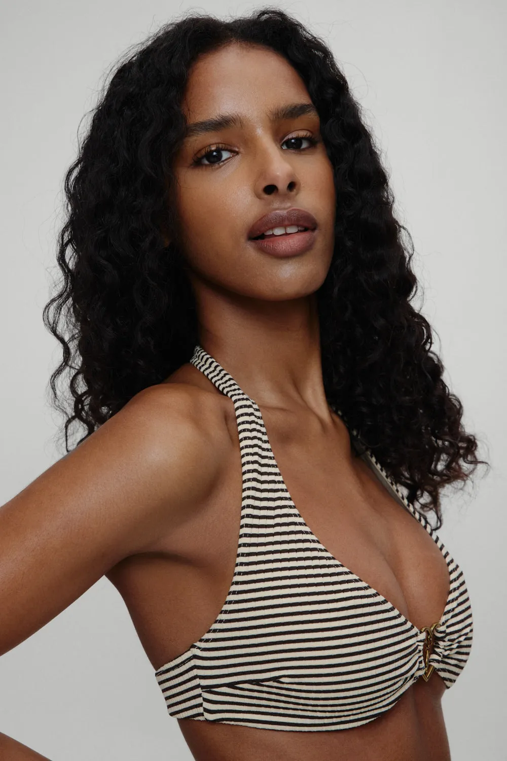 x BELLA HADID Beau Halter Bikini Top - Lasso