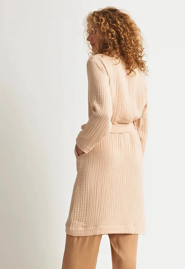 ZOEY Robe in Ballet Pink